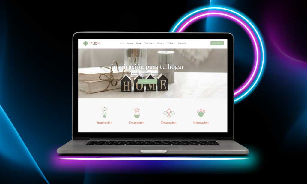 Proyecto de diseño web profesional para empresa Dcohome ideas | Flow Designs